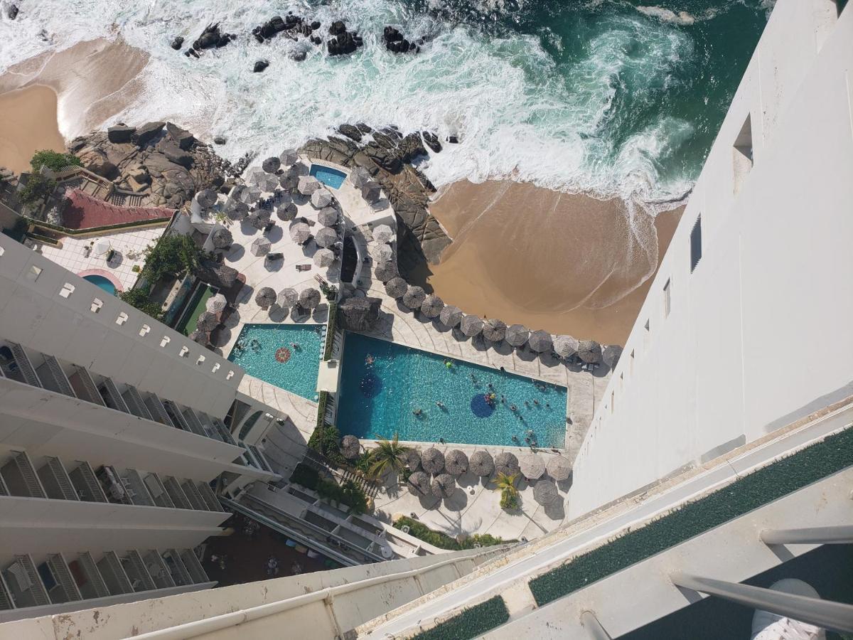 Hotel Torres Gemelas Vista Al Mar A Pie De Playa Acapulco Ngoại thất bức ảnh
